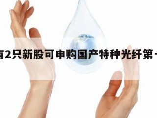 下周有2只新股可申购国产特种光纤第一股来了
